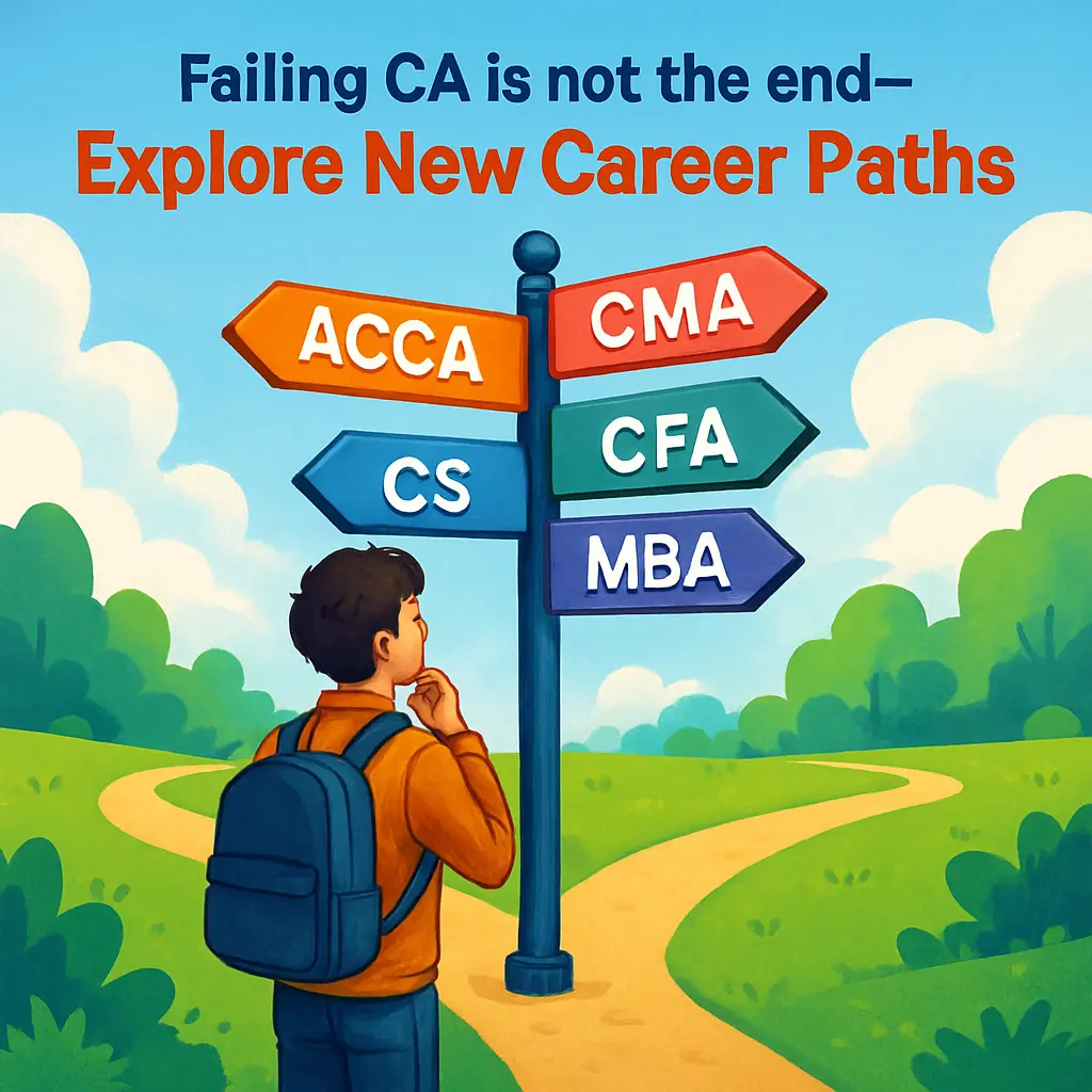 Failed CA in India: Explore ACCA/MBA/CPA/CFA