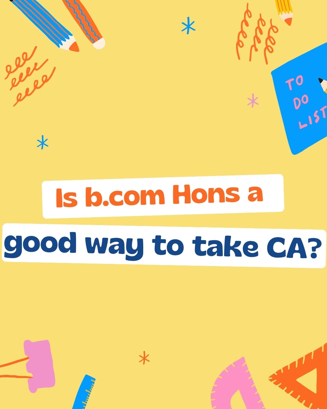 B.Com Hons with CA
