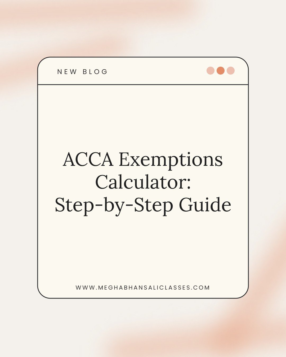 How to Use the ACCA Exemptions Calculator: Step by Step for CA and B.Com Students