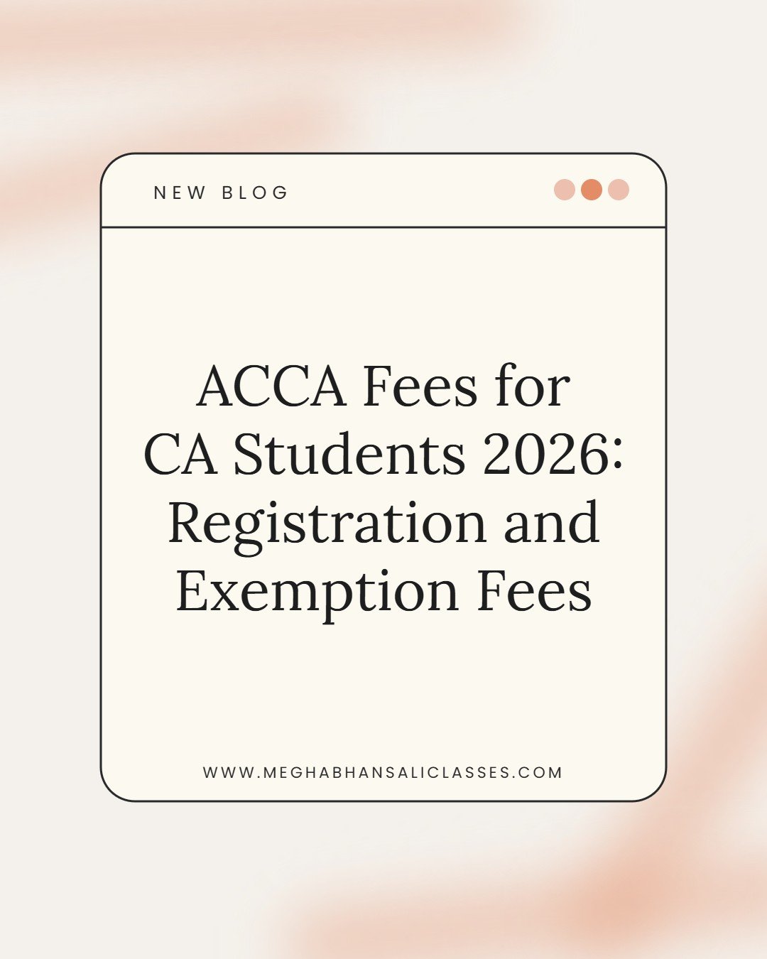 ACCA Registration and Exemption Fees for CA Students 2026 (GBP to INR)